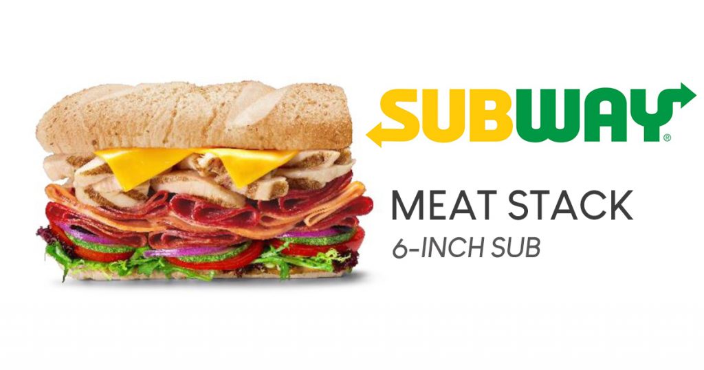 This new Subway Meat Stack Sub packs a punch full of meat! Grab a bite for only $8.90! - Alvinology