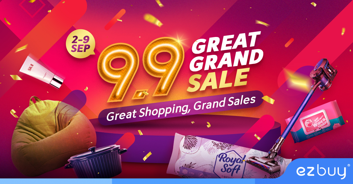 [PROMO] ezbuy 9.9 Great Grand Sale – enjoy $90,000 worth of free cash vouchers and giveaways from now till 9 September! - Alvinology