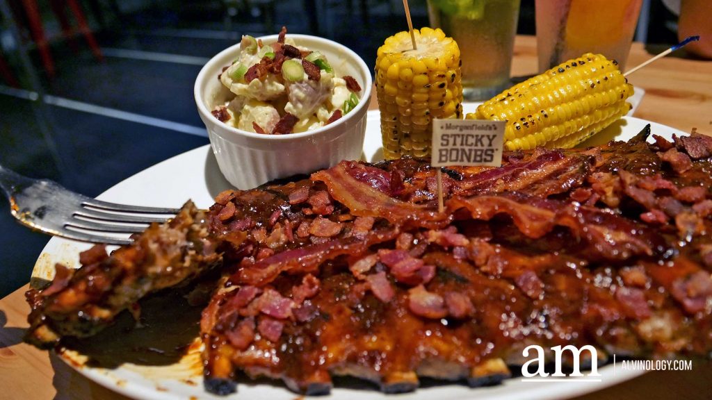 Love Meat to the Extreme? Try Morganfield's NEW Bourbon Bacon Sticky Bones - Alvinology