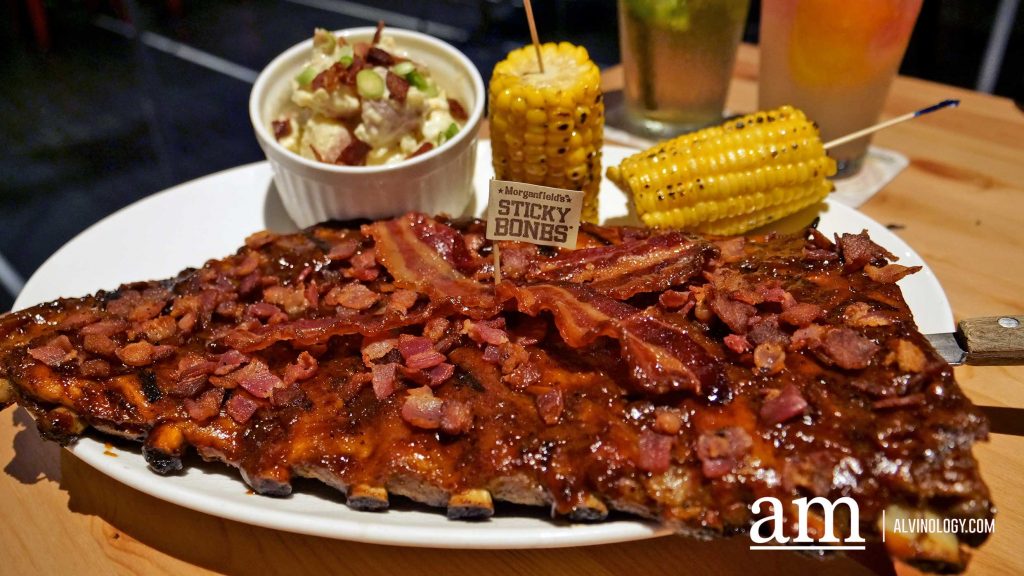 Love Meat to the Extreme? Try Morganfield's NEW Bourbon Bacon Sticky Bones - Alvinology