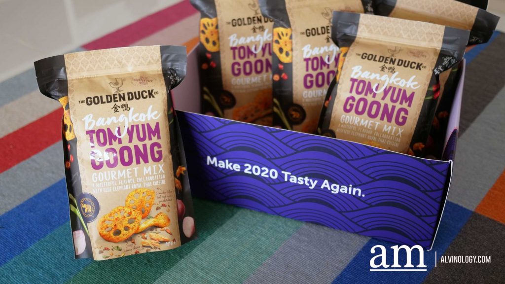 The Golden Duck Introduces New Bangkok Tom Yum Goong Gourmet Mix Snack with Blue Elephant Royal Thai Cuisine - Win up to S$555 Cash - Alvinology
