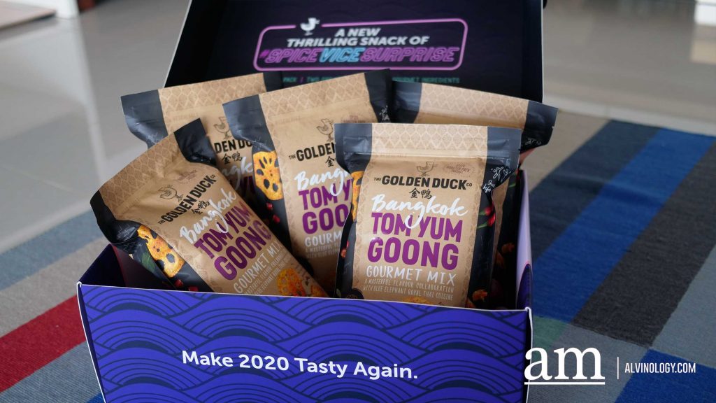The Golden Duck Introduces New Bangkok Tom Yum Goong Gourmet Mix Snack with Blue Elephant Royal Thai Cuisine - Win up to S$555 Cash - Alvinology
