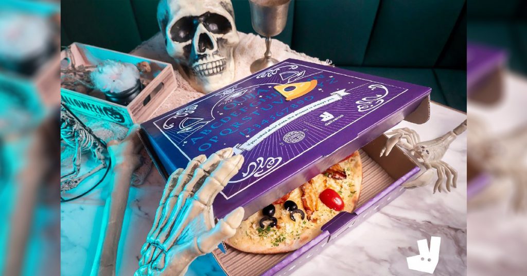 A limited-edition Ouija-Inspired Pizza will be available this Halloween on Deliveroo and PizzaExpress - Alvinology