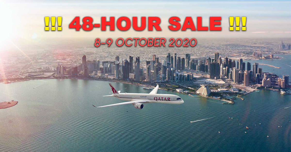 [PROMO] Qatar Airways announces Special 48-Hour Sale! Offering fares from SGD 799 and double Qmiles on 8 and 9 October 2020! - Alvinology