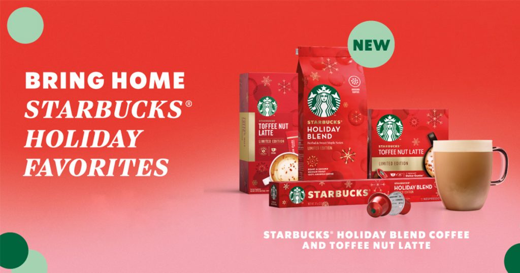 Starbucks and Nestle kick off the festive season to an early start launching Holiday Coffees and Favourites, available at home for the first time! - Alvinology