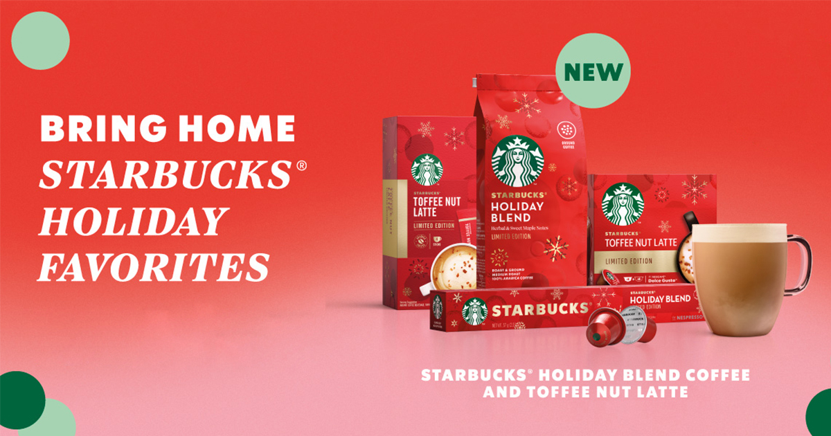 Starbucks and Nestle kick off the festive season to an early start launching Holiday Coffees and Favourites, available at home for the first time! - Alvinology