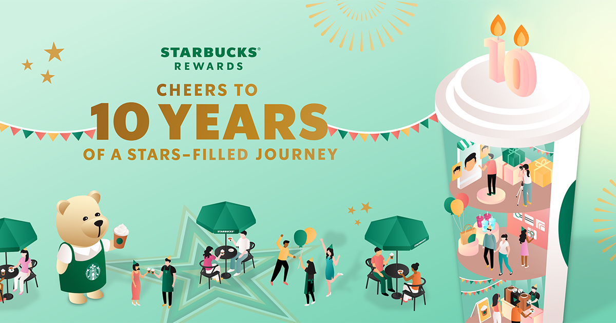 [PROMO+GIVEAWAY] Starbucks celebrates 10 years of Starbucks Rewards – exciting deals and promotions await throughout the whole month of October! - Alvinology