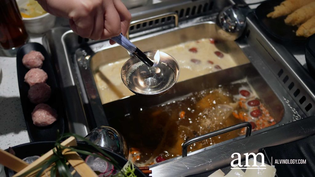 Beauty in The Pot: Flaming Moutai Herbal Drunken Chicken Broth, only at NEX - Alvinology