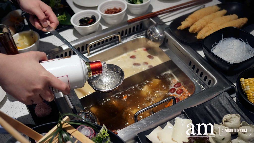 Beauty in The Pot: Flaming Moutai Herbal Drunken Chicken Broth, only at NEX - Alvinology