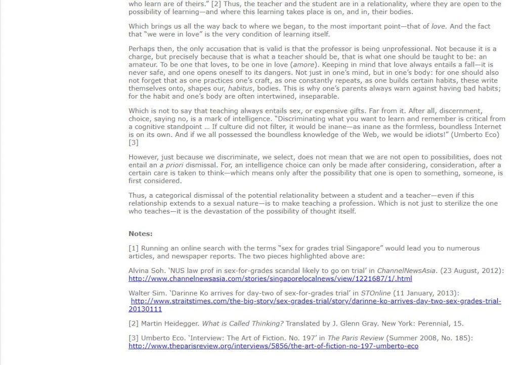 Dr. Jeremy Fernando on Singapore sex-for-grades scandal; NUS files police report - Alvinology