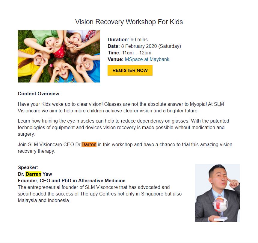 Who is Darren Yaw, CEO of SLM Visioncare and ICC Visioncare? Who is Darren Yaw, CEO of SLM Visioncare and ICC Visioncare? - Alvinology