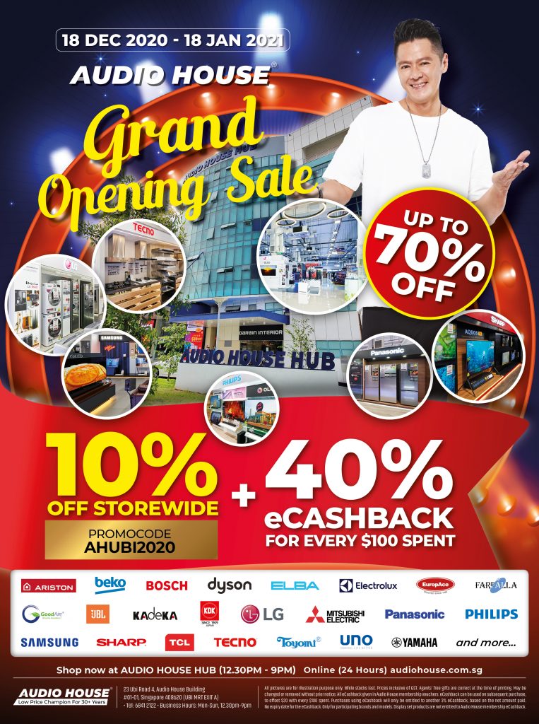[SALE] Audio House launches its new 7-storey building - enjoy 10% off store-wide plus 40% eCashback on its Grand Opening Sale starting 18 December! - Alvinology