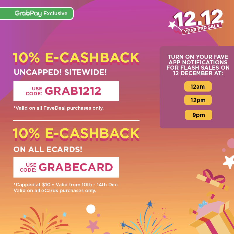 [PROMO CODES INSIDE] Fave 12.12 Year-end Sale - up to 90% sitewide discounts, cashbacks, and 1-for-1 offers! Here’s a list of promo codes you can use! - Alvinology