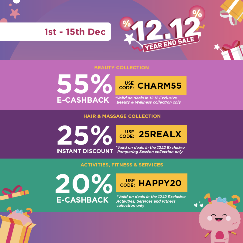 [PROMO CODES INSIDE] Fave 12.12 Year-end Sale - up to 90% sitewide discounts, cashbacks, and 1-for-1 offers! Here’s a list of promo codes you can use! - Alvinology
