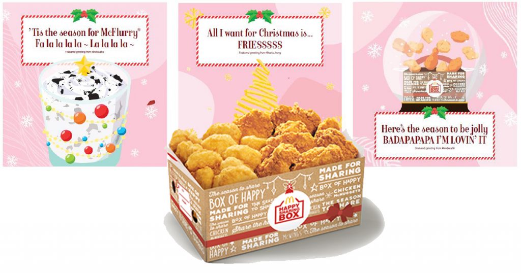 Warm your tummies and hearts with the McDonald’s Festive Happy Sharing Boxes available starting today! - Alvinology
