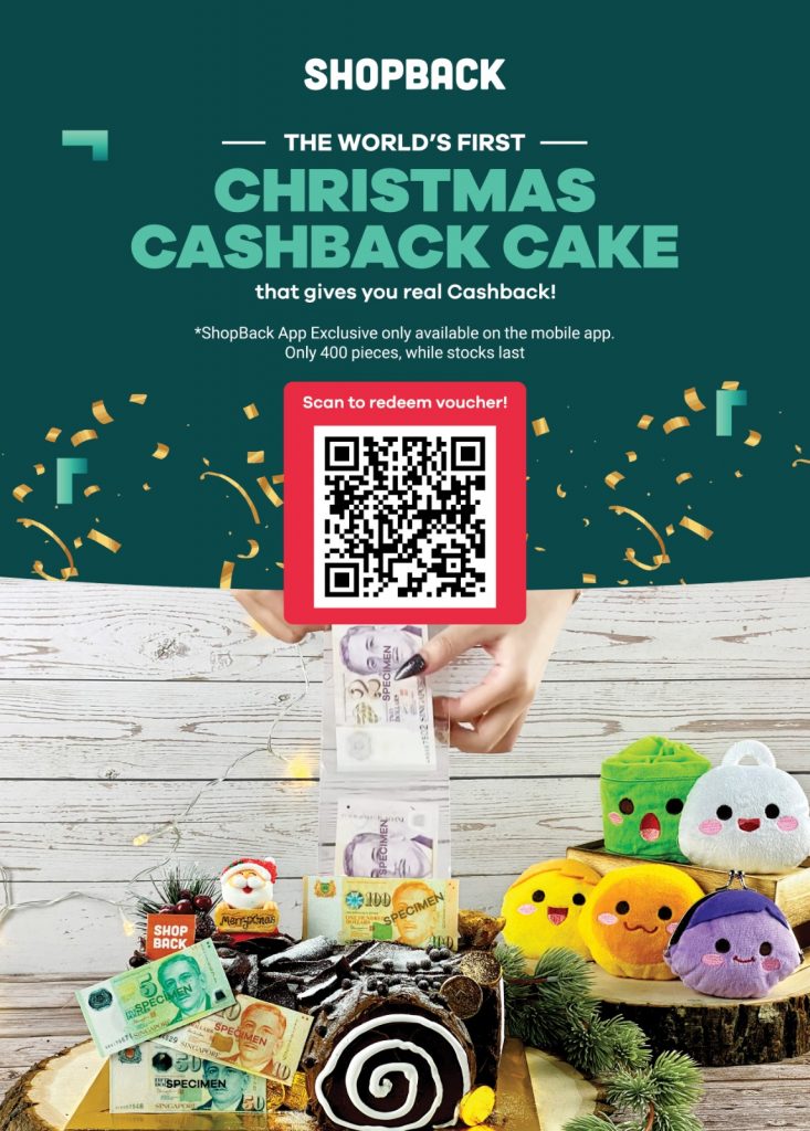 Buy ShopBack’s Christmas Cashback Cake and get 1% cashback credited to your ShopBack account! - Alvinology