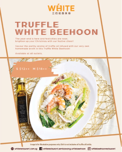 Truffle White Beehoon anyone? Now available from White Restaurant - Alvinology