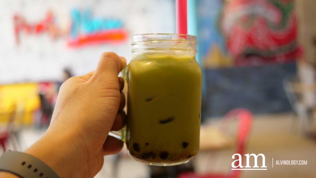 Thai-style Green Tea with Pearl