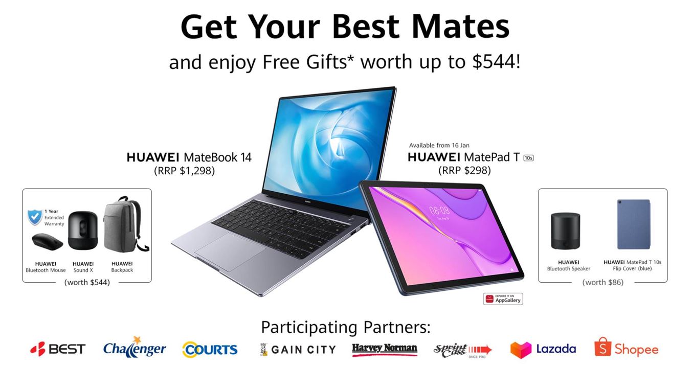 Pre-order HUAWEI MateBook 14 from 9 – 15 January and enjoy free gifts worth S$544! - Alvinology
