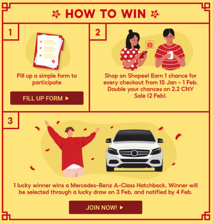 Winner shopee mercedes [LUCKY DRAW]