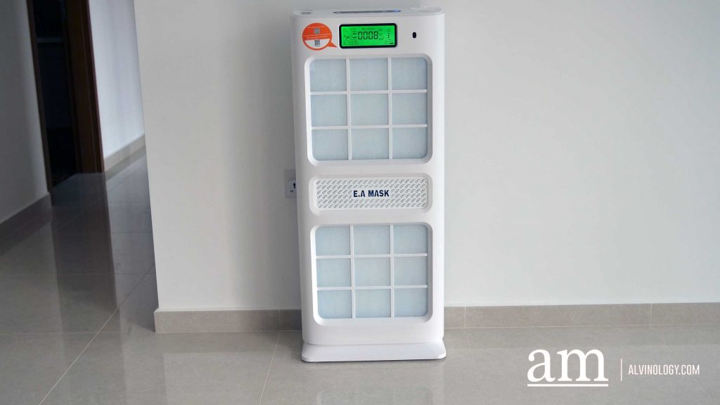 Air purifier with comprehensive features: ECOM Mask EK 030+ - Alvinology