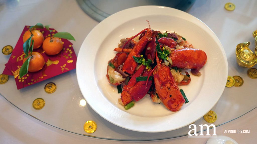 Wok-Fried Boston Lobster with Preserved Duck and Ginger Spring Onion 