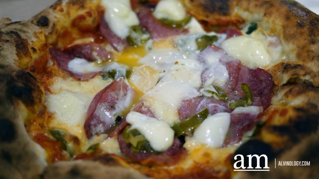 DIY PIZZA - MARGHERITA BASE - Mozzarella, Beef Salami, Egg, Jalapeno on a Margherita Base