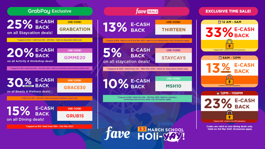 [PROMO CODES INSIDE] Fave reveals 1-for-1 deals, cashback redemptions, vouchers, and promo codes you can grab this March! - Alvinology