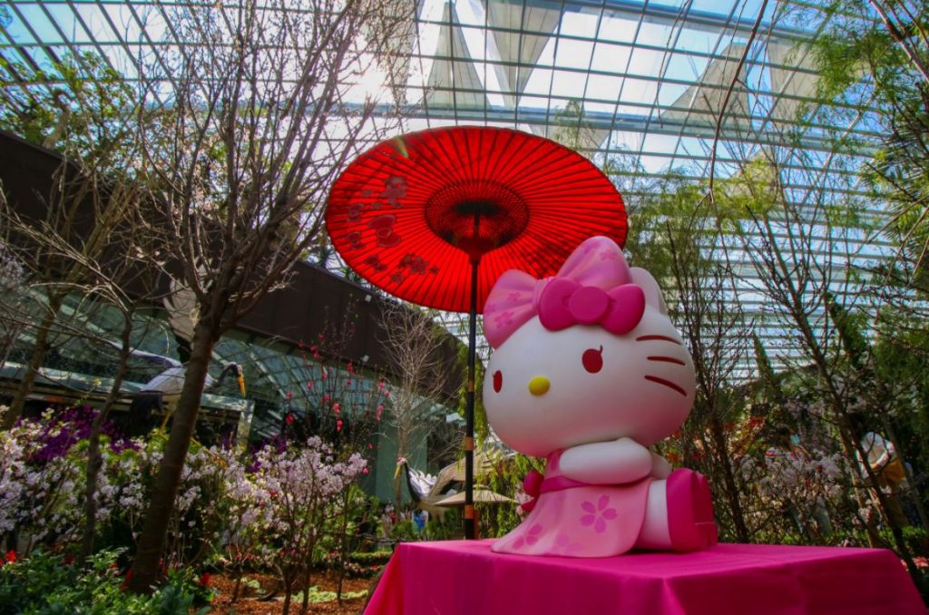 Hello Kitty helps Gardens by the Bay welcome spring with lots of Japanese-themed display and programmes - Alvinology