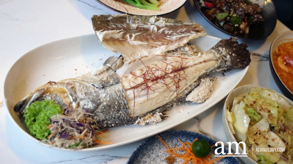 Salt-baked Whole Barramundi ($40)