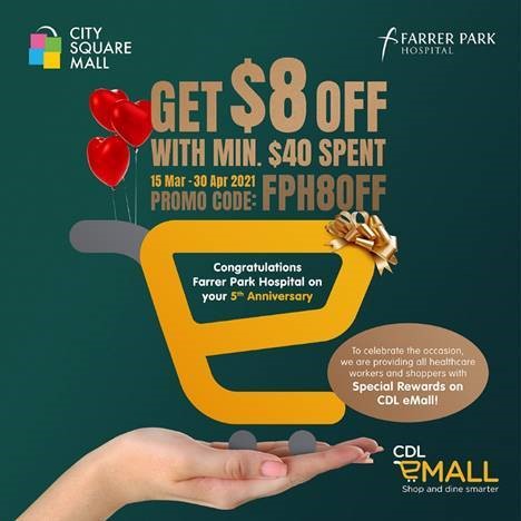 [PROMO CODE INSIDE] Get $8 OFF your purchase when you shop at CDL eMall to celebrate Farrer Park Hospital’s 5th Anniversary - Alvinology