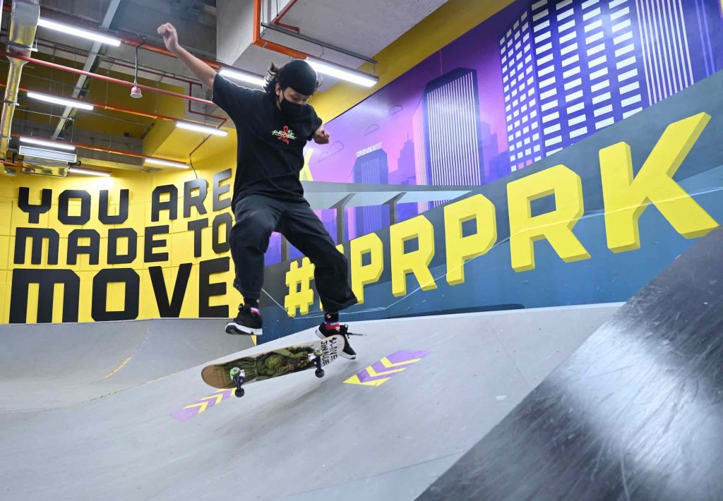 Indoor skating rink