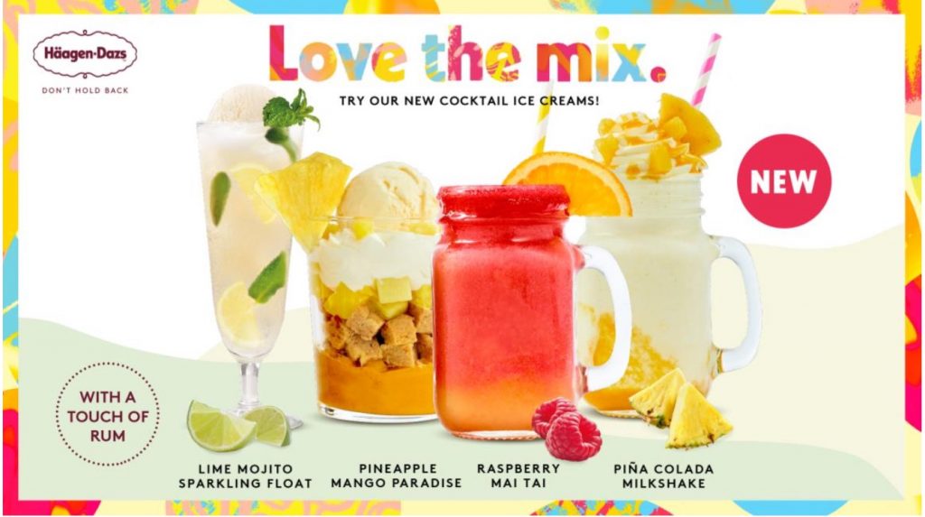 Lime Mojito Sorbet, Piña Colada, Strawberry Daiquiri: Häagen-Dazs introduces limited-edition collection of cocktail-inspired flavours - Alvinology