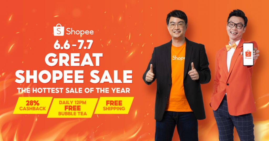 Mark Lee is the new Shopee Brand Ambassador to herald in the 6.6 - 7.7 Great Shopee Sale - 28% Cashback, Daily Free Bubble Tea, and Free Shipping! - Alvinology