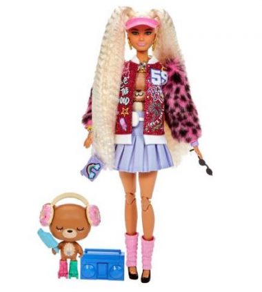 barbie with teddy bear