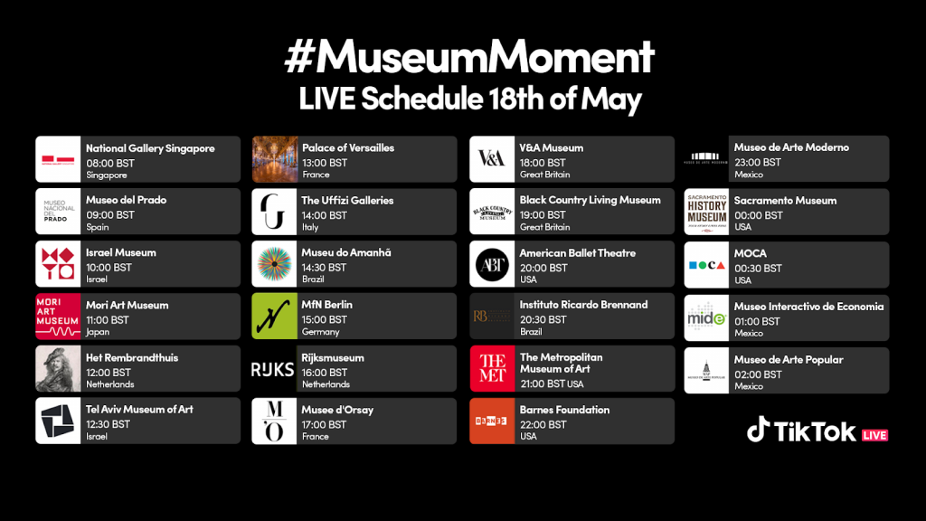 TikTok livestreams the longest museum marathon starting with the National Gallery Singapore in celebration of International Museum Day - Alvinology