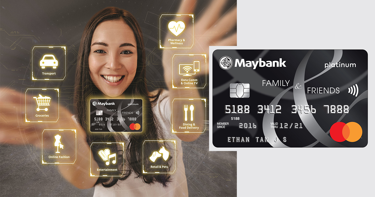 Maybank Family & Friends Card gives cardmembers the option to choose 5 out of 8 cashback categories that best suit their lifestyle - Alvinology