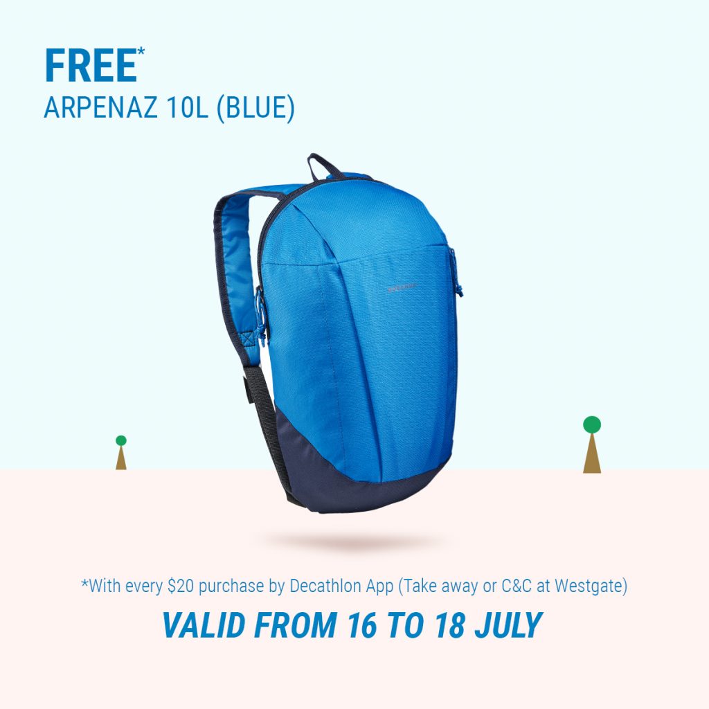 [GIVEAWAY] Decathlon opens new Click & Collect Store in Westgate giving away a 10L backpack to celebrate its opening! - Alvinology