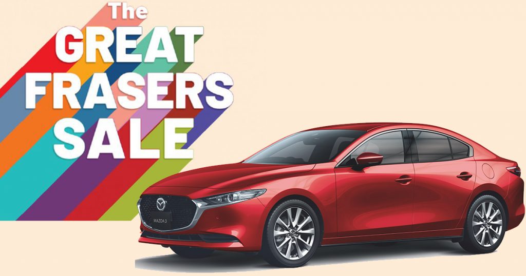 The Great Frasers Lucky Draw is back! This time with a sleek new Mazda 3 as the grand prize! Here’s how to qualify – - Alvinology