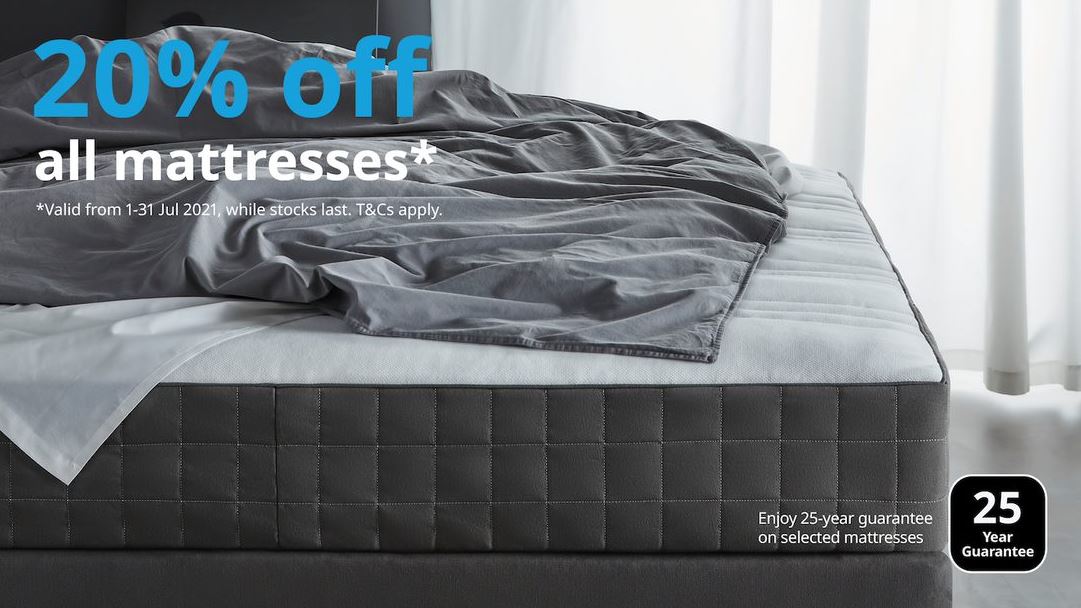 [PROMO] IKEA is offering 20% OFF on all mattresses for the whole month of July – don’t miss it! - Alvinology
