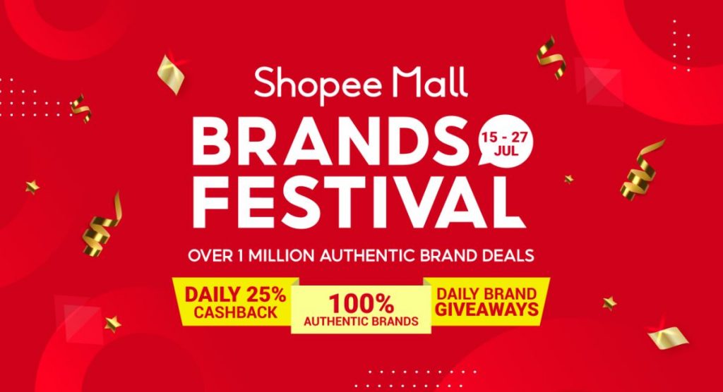 [PROMO] The Shopee Mall Brands Festival is back – a 13-day bonanza featuring 25% Cashback and Brand Giveaways! Here’s everything you need to know - - Alvinology