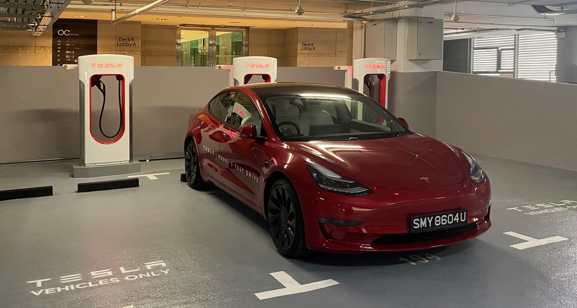 New Tesla V3 Superchargers charging station is now open to public at Orchard Central and available 24/7 - Alvinology