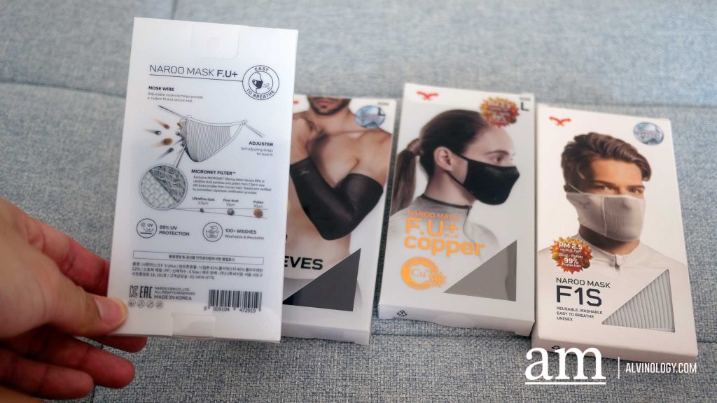 [Review] Naroo Mask for Sports with +Copper Anti-microbial Filtering - Alvinology