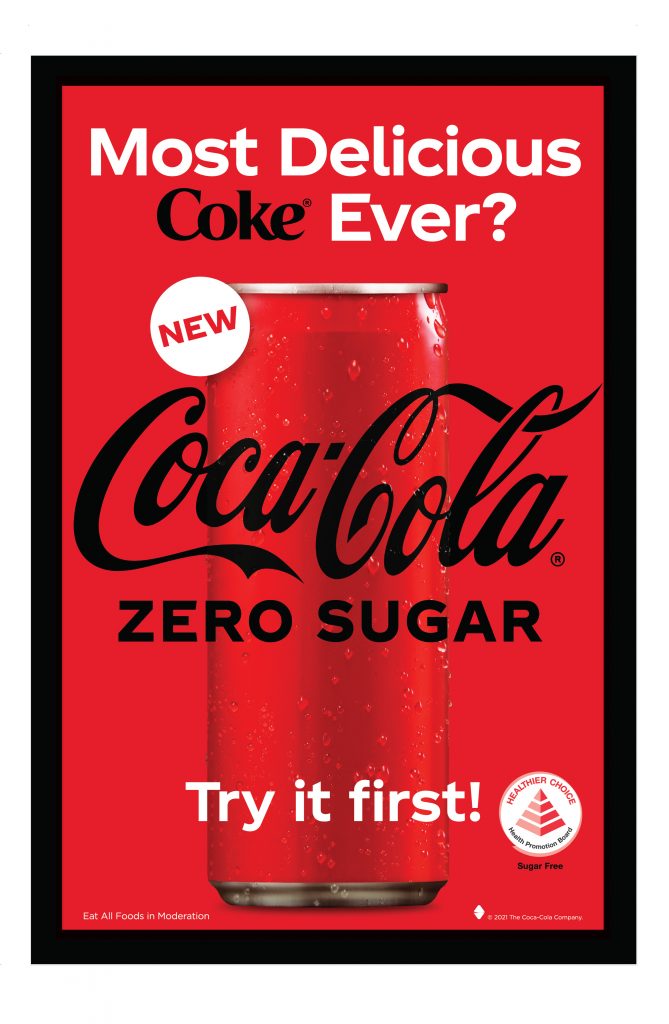 Coca-Cola Singapore unveils new Coca-Cola Zero Sugar with improved recipe and fresh new look - Alvinology