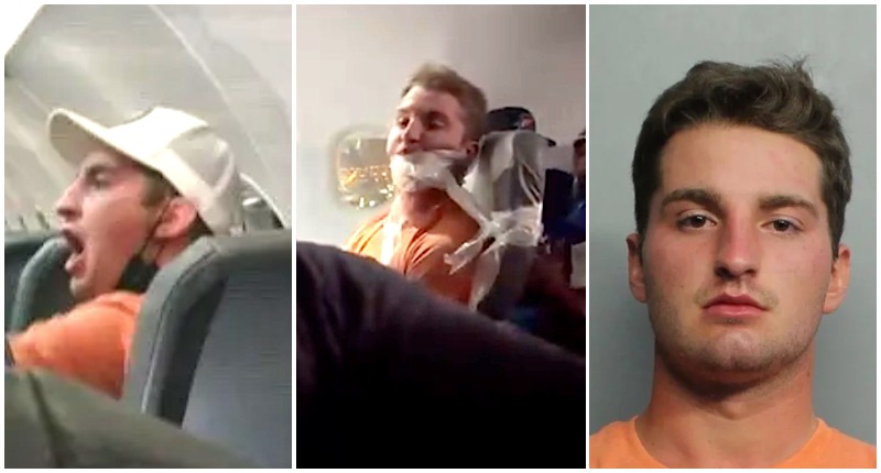 US Airline passenger duct-taped to seat for groping 2 female flight crew, punching one other - Alvinology