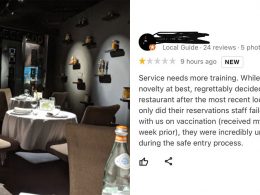 Customer waiting for full vaccination vs Michelin Star restaurant Labyrinth in latest dine-in tussle - Alvinology