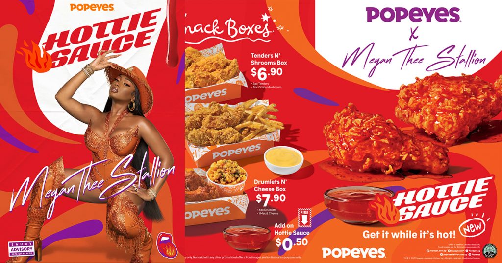 Megan Thee Stallion & Popeyes unveils a New Sauce - Megan Thee Stallion Hottie Sauce - that will Heat Up the Famous Chicken Sandwich - Alvinology