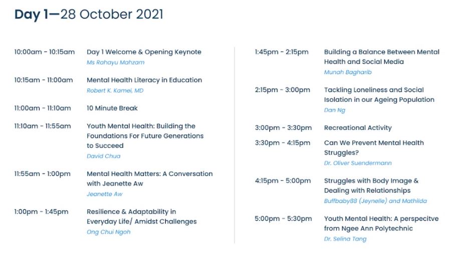 Mental Health Festival Asia 2021 - Asia’s Largest Mental Health Conference Is Happening This 28-29 October Online; Register Now For Free! - Alvinology