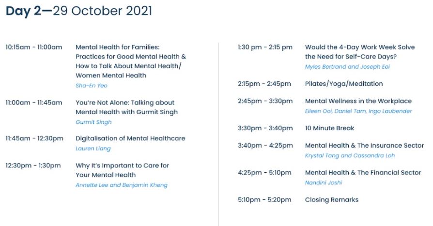 Mental Health Festival Asia 2021 - Asia’s Largest Mental Health Conference is happening this 28-29 October online; Register now for FREE! - Alvinology