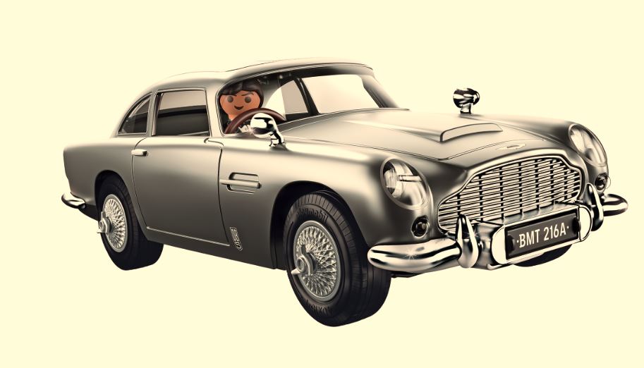 The James Bond Aston Martin DB5 – Goldfinger Edition is now available from PLAYMOBIL; features fighting gadgets from the original DB5 - Alvinology